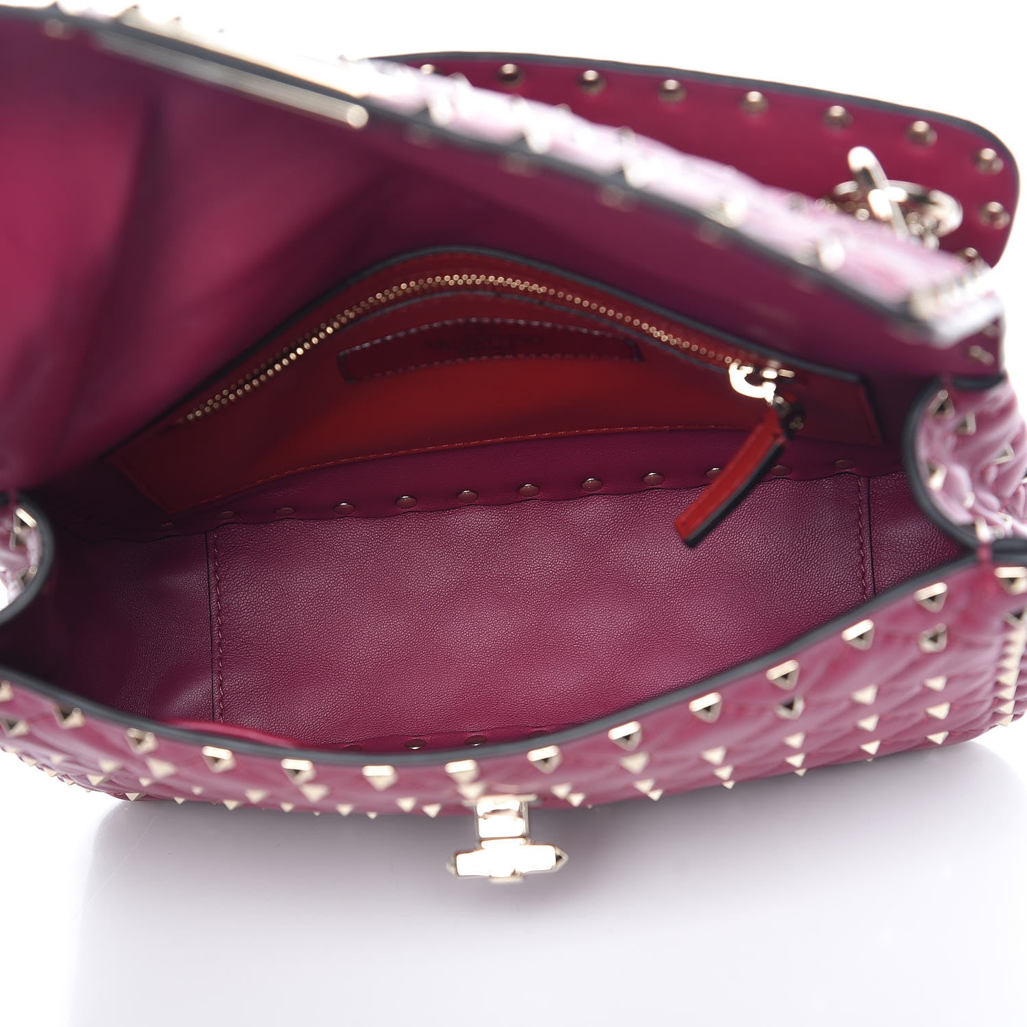 Valentino Garavani Nappa Medium Rockstud Spike Shoulder Bag Camelia 5 of 9
