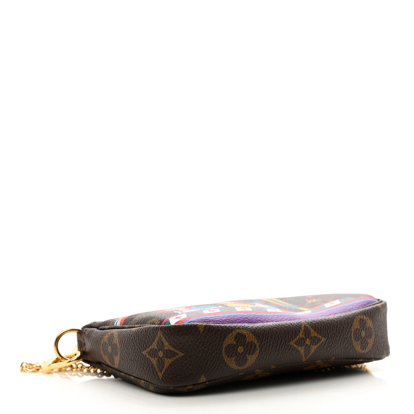 Monogram 2020 Christmas Animation Bumper Cars Mini Pochette Accessories Coquelicot