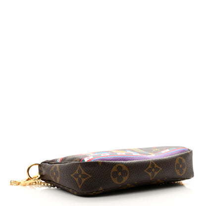 Louis Vuitton Monogram 2020 Christmas Animation Bumper Cars Mini Pochette Accessories Coquelicot 5 of 7