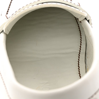 Louis Vuitton Calfskin Mens Monte Carlo Car Shoe Moccasin Loafers 8.5 White 12 of 12