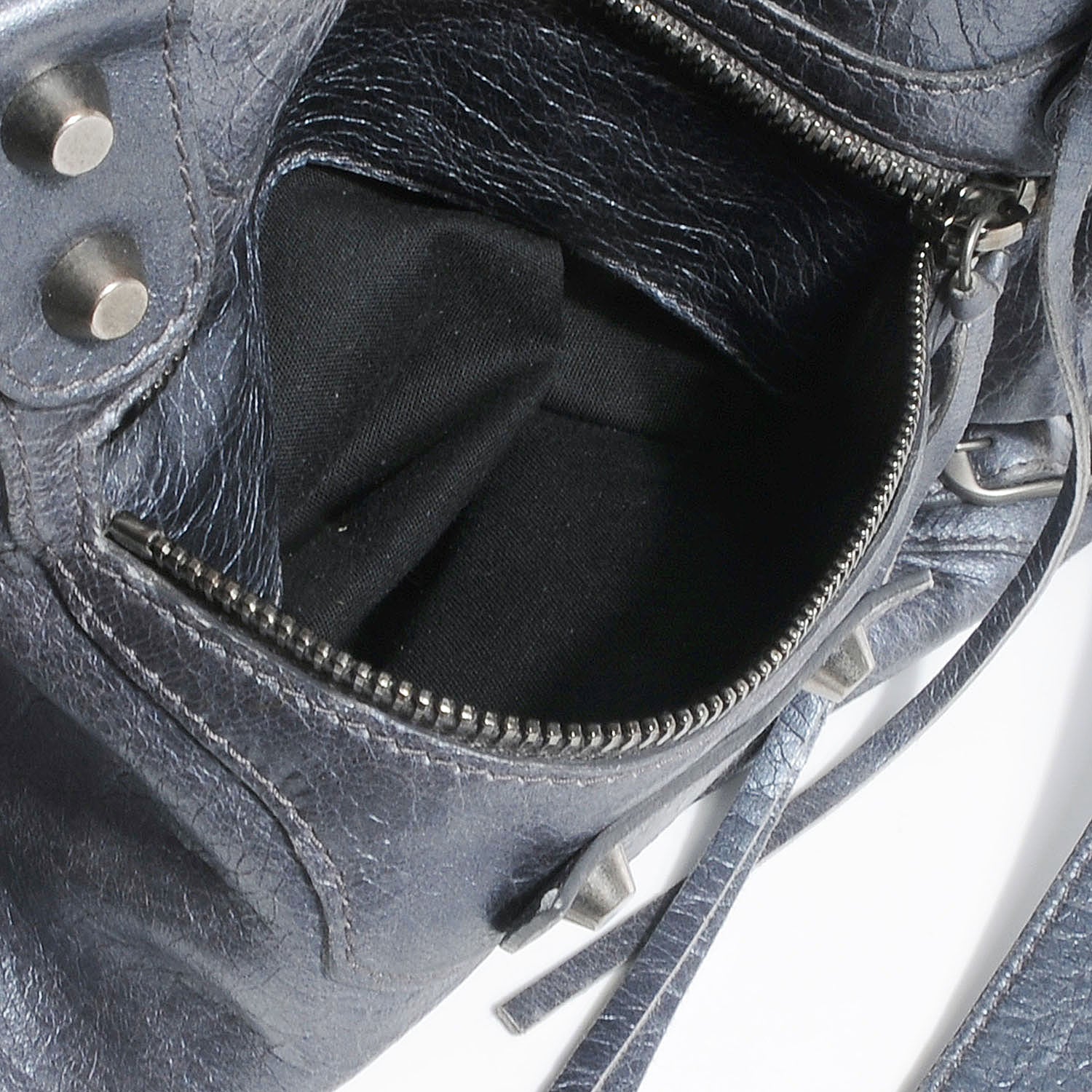 Balenciaga Agneau Velo Argent Fonce 8 of 13
