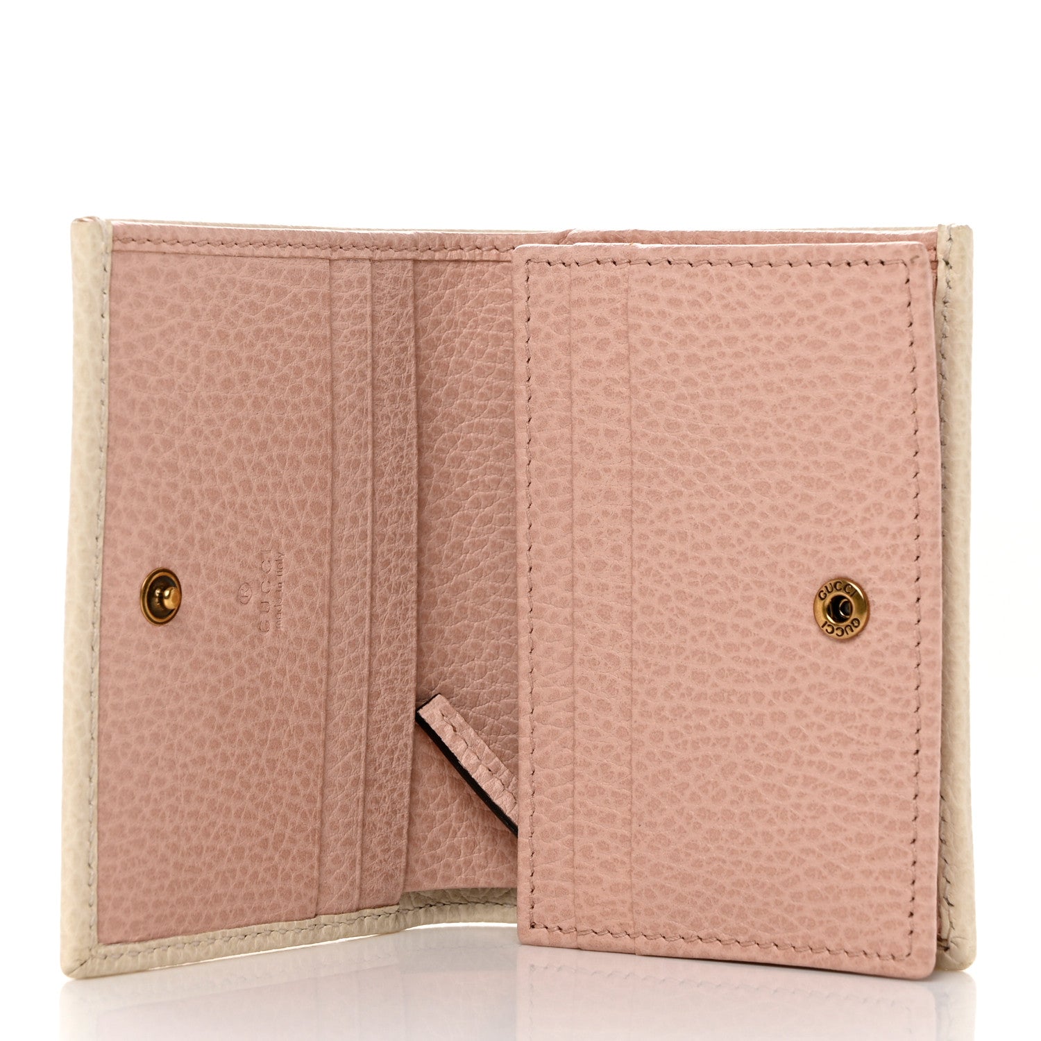 Gucci Calfskin GG Marmont Bow Card Case White 5 of 7