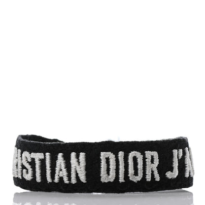 Christian Dior Woven Cotton J'Adior Friendship Bracelet Set Black 2 of 6