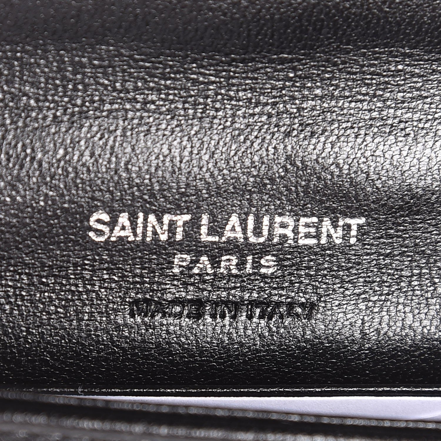 Saint Laurent Lambskin Y Quilted Monogram Small Loulou Envelope Wallet Black 6 of 8