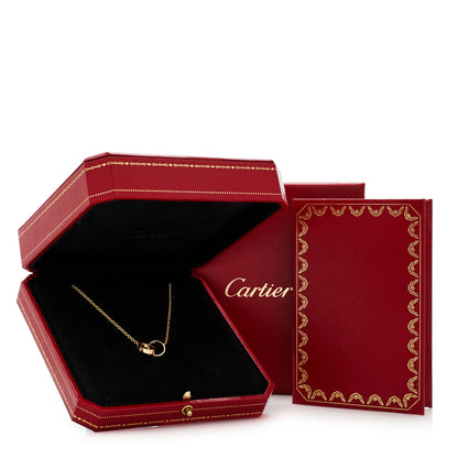 Cartier 18K Yellow Gold Interlocking LOVE Necklace 9 of 9