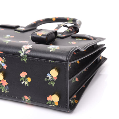 Saint Laurent Calfskin Prairie Printed Nano Sac De Jour Black 6 of 10