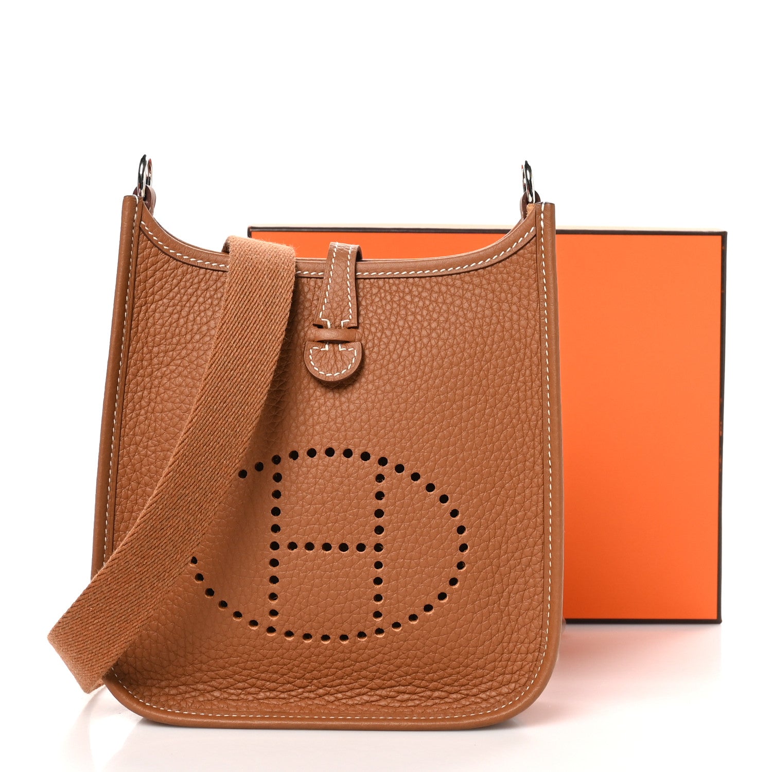 Hermes Taurillon Clemence Evelyne TPM Gold 11 of 11