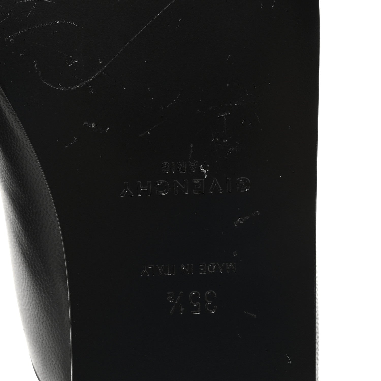 Givenchy Calfskin Dune Bedford Logo Mule Slides 35.5 Black 7 of 9