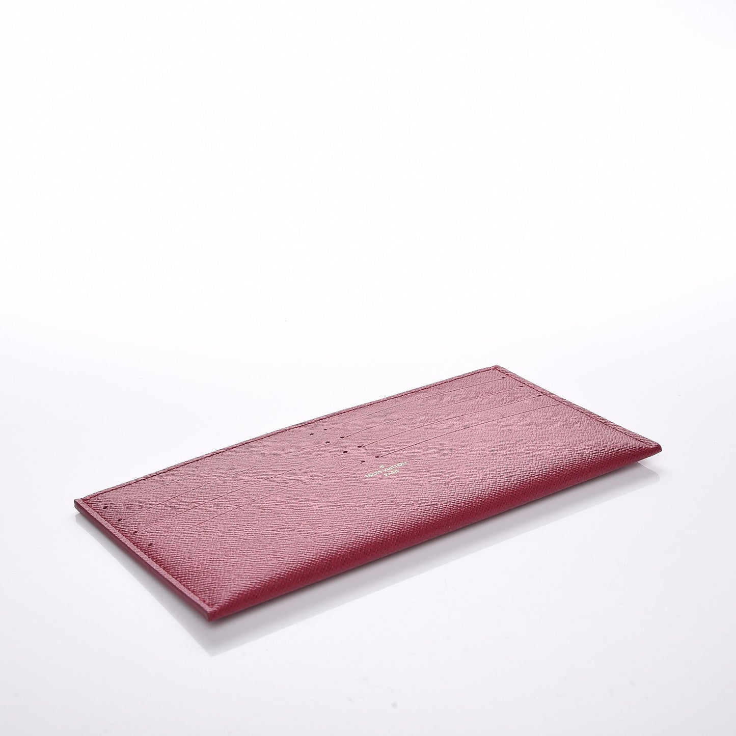 Calfskin Felicie Card Holder Insert Fuchsia