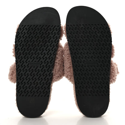 Hermes Woolskin Womens Chypre Sandals 40 Bois De Santal 6 of 12