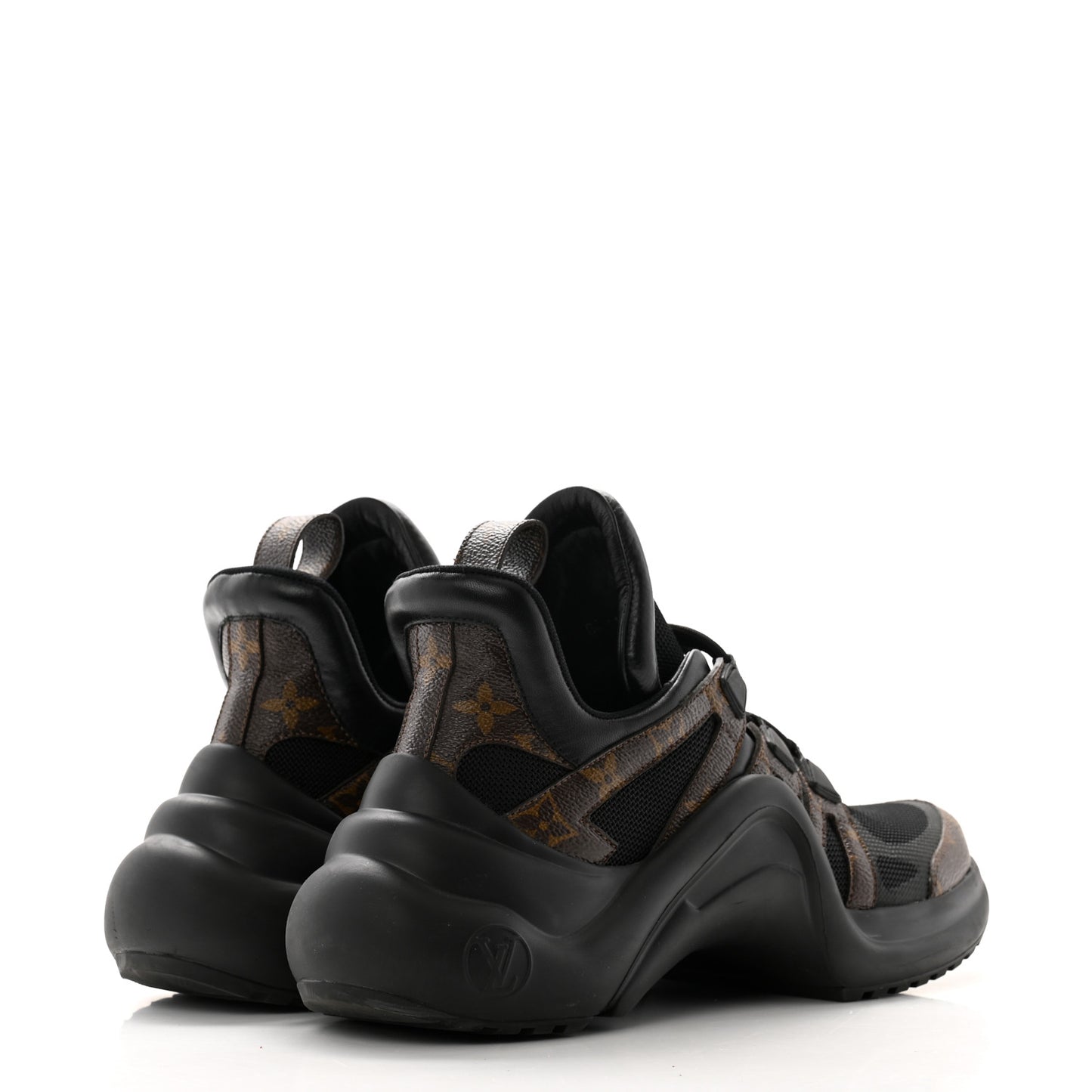 Calfskin Patent Monogram LV Archlight Sneakers 39 Black