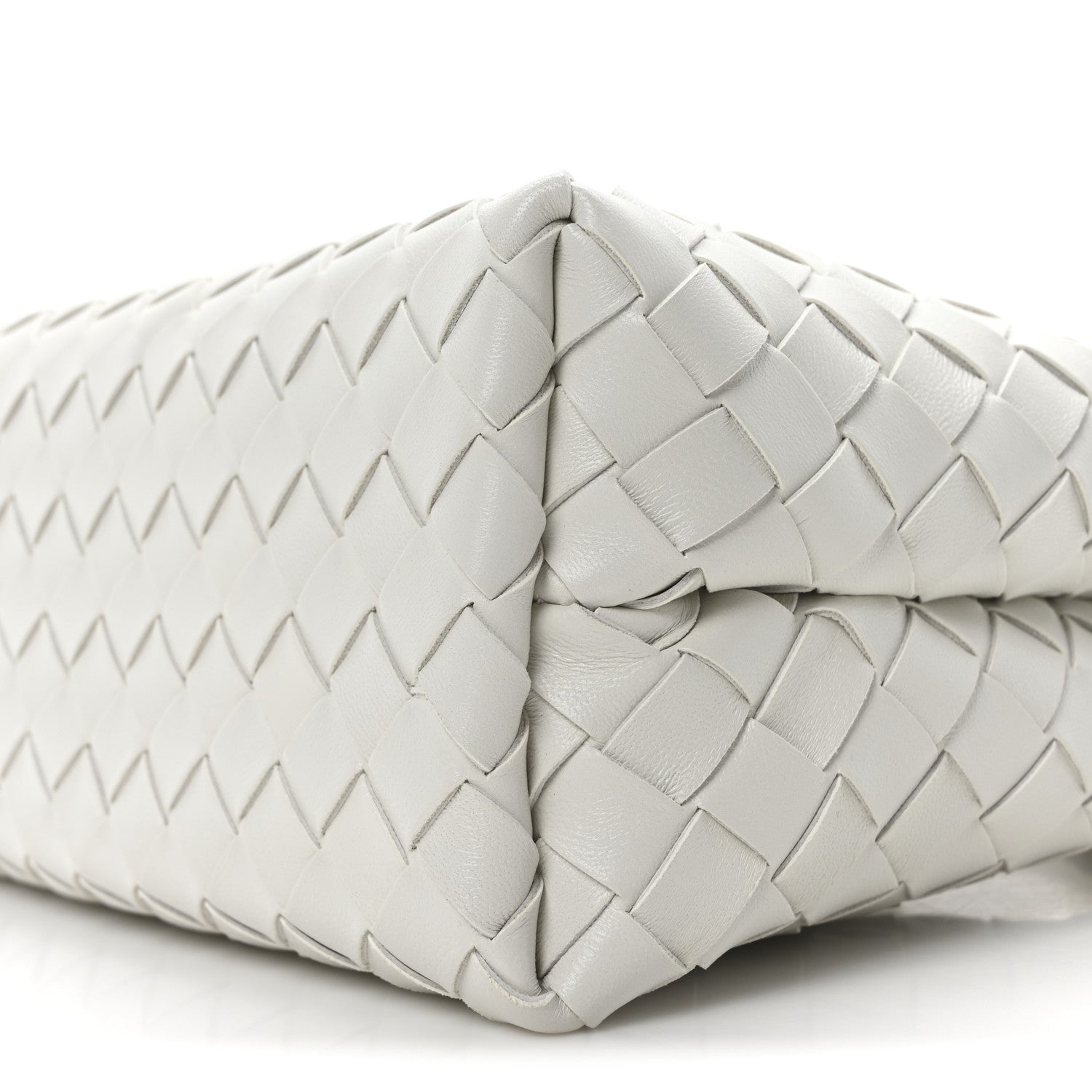 Bottega Veneta Nappa Intrecciato Small Andiamo Shoulder Bag White 9 of 9
