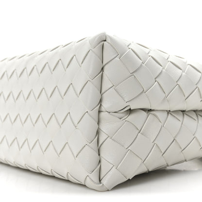 Bottega Veneta Nappa Intrecciato Small Andiamo Shoulder Bag White 9 of 9