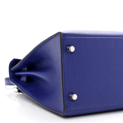 Hermes Epsom Kelly Sellier 28 Bleu Electrique 9 of 10