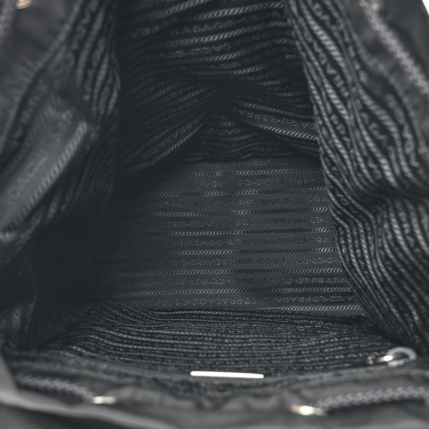 Tessuto Nylon Saffiano Vela Backpack Black