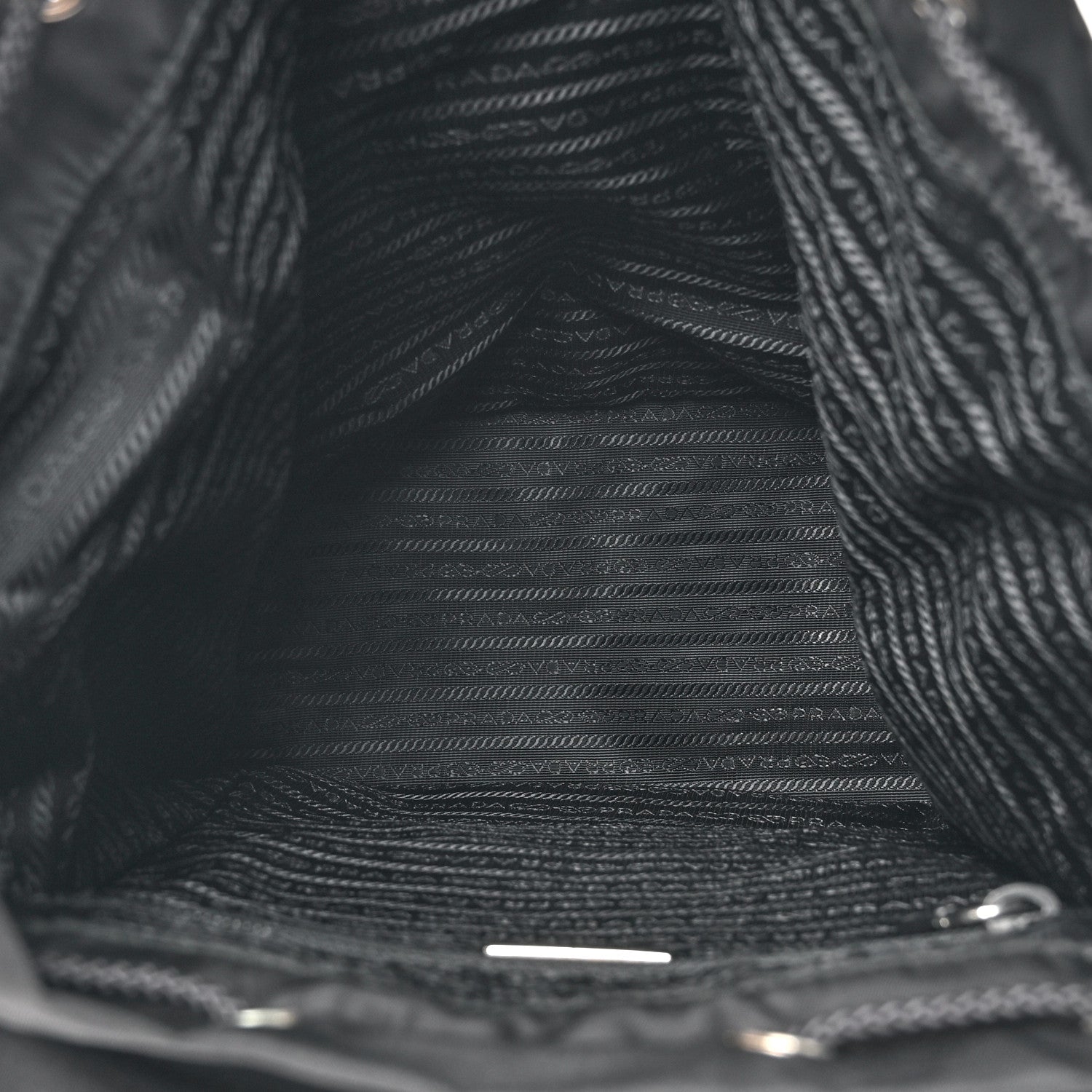 Prada Tessuto Nylon Saffiano Vela Backpack Black 5 of 12