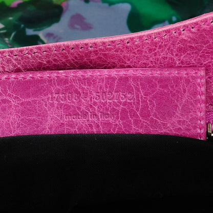 Balenciaga Agneau Canvas Floral Giant 21 Silver Hardware City Magenta 7 of 9