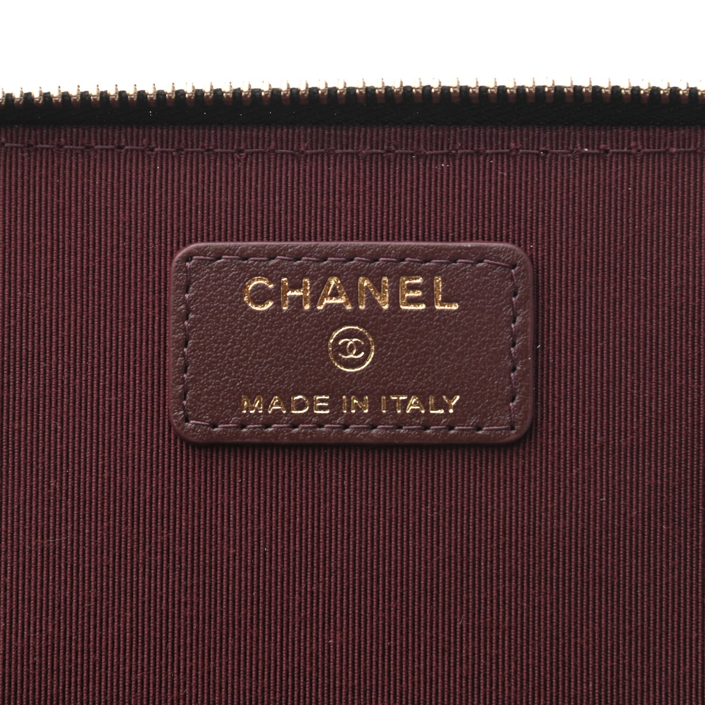 Caviar Quilted Small Vanity Case With Chain Black