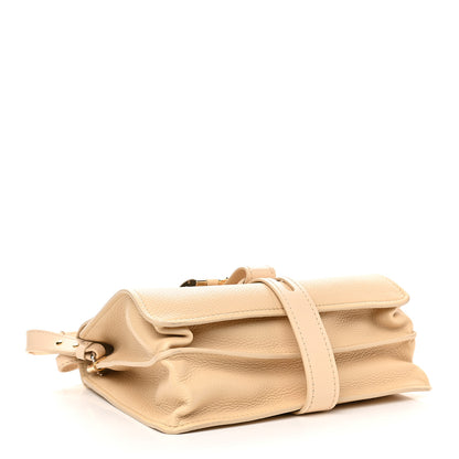 Chloe Shiny Grained Calfskin Medium Aby Day Shoulder Bag Blondie Beige 4 of 8