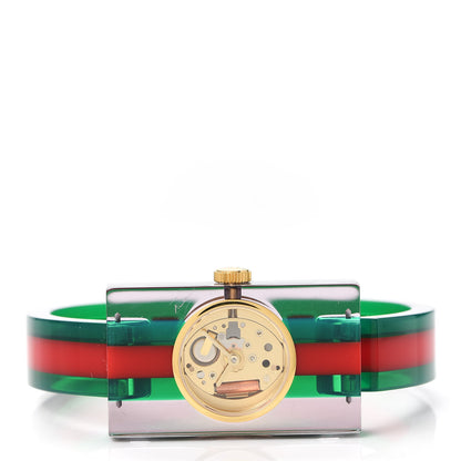 Gucci Stainless Steel Plexiglass 24mm Quartz Watch 2 of 5