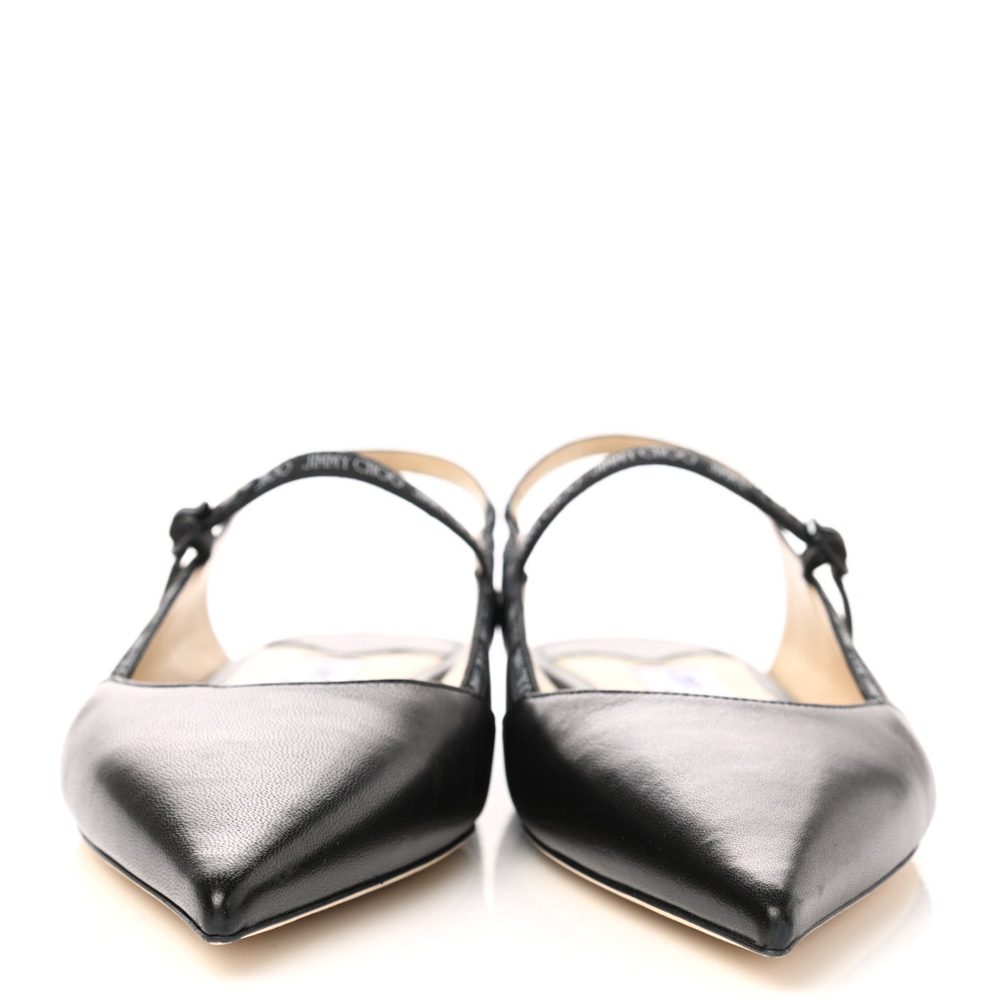 Goatskin Ree Slingback Flats 38.5 Black