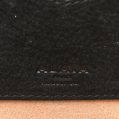 Alaia Canvas Nubuck Medium Le Teckel Bag Black 7 of 11