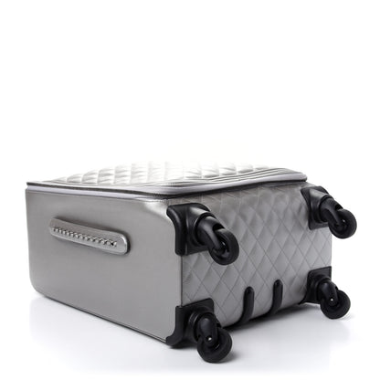 Chanel Metallic Caviar Quilted Coco Case Trolley Silver 3 of 9