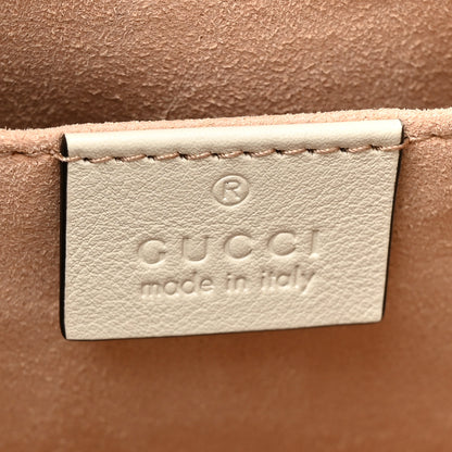 Gucci Wonka Grain Calfskin Small Diana Tote Bag Mystic White Orange Fluo 6 of 12