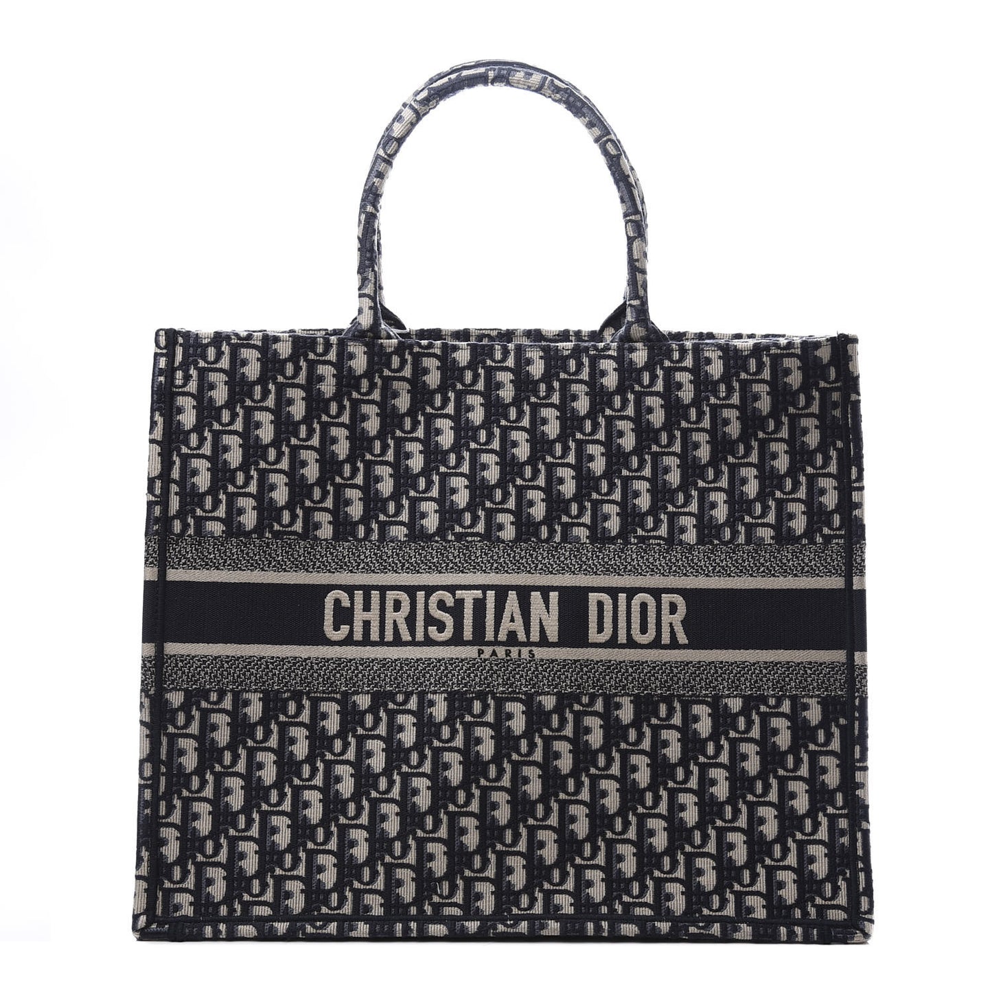 Oblique Book Tote Blue Multicolor