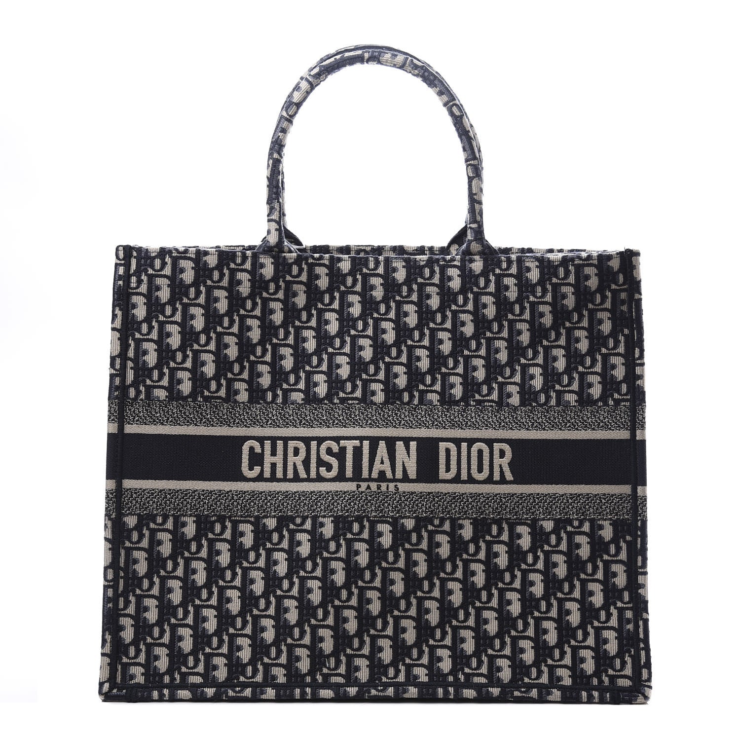 Christian Dior Oblique Book Tote Blue Multicolor 1 of 11
