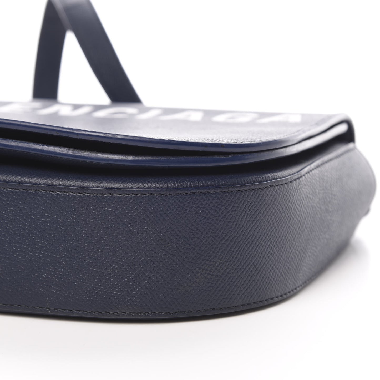Grained Calfskin Logo Print S Ville Day Bag Bleu Canopee