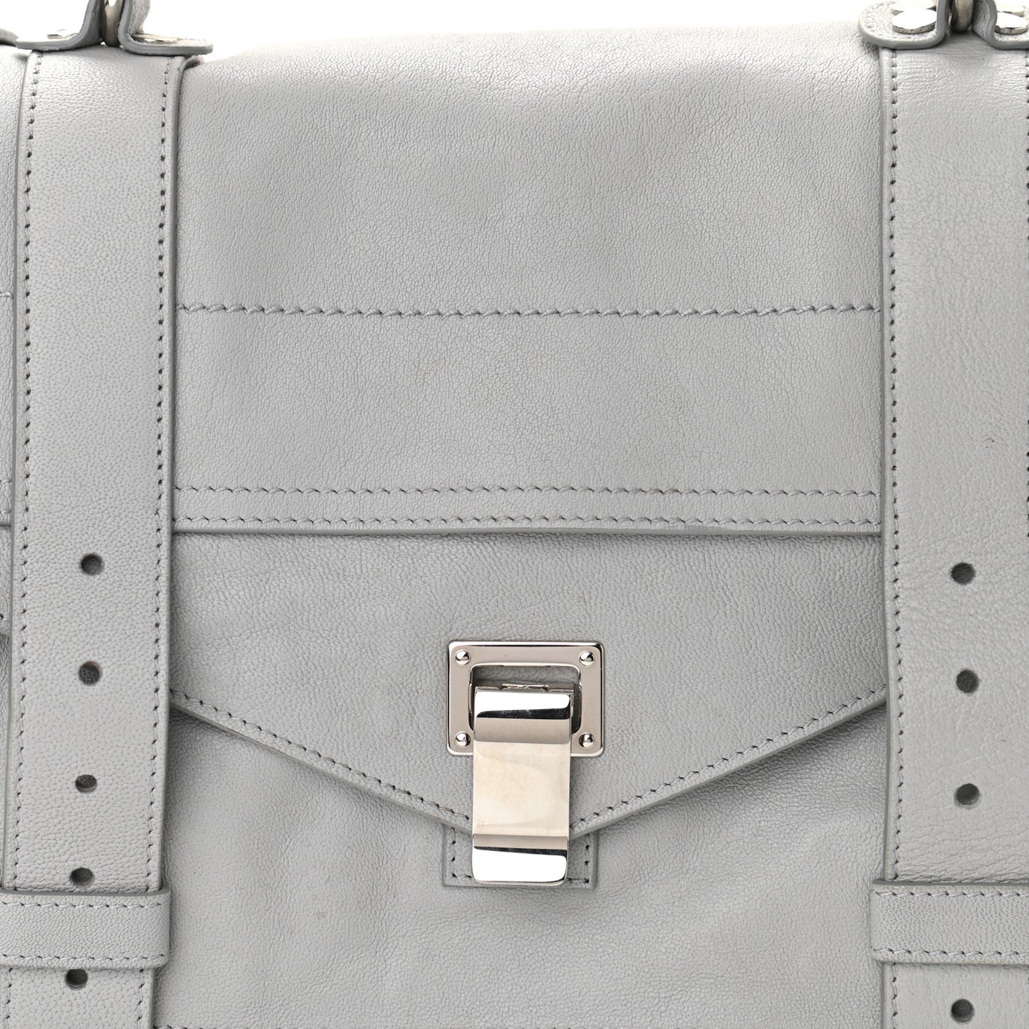 Lambskin Medium PS1 Satchel Dove Grey