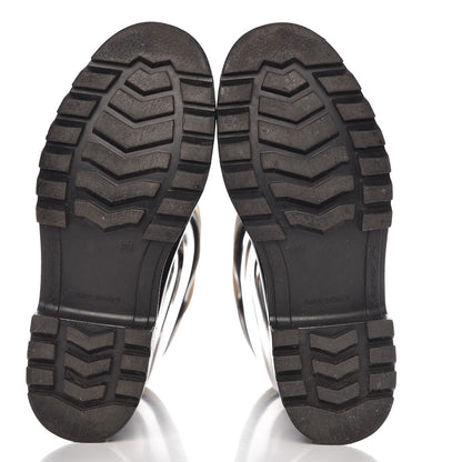 Burberry Rubber Nova Check Rain Boots 36 Black 7 of 13