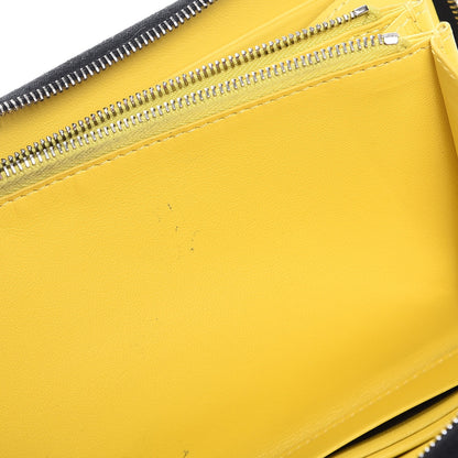 Celine Calfskin Large Zip Around Multifunction Wallet Black Citron 11 of 11