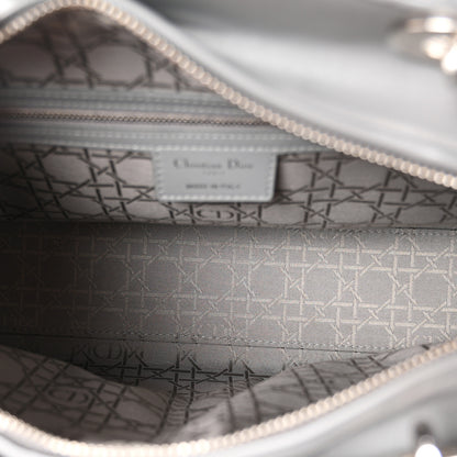 Christian Dior Lambskin Cannage Large Lady Dior Light Grey 5 of 10