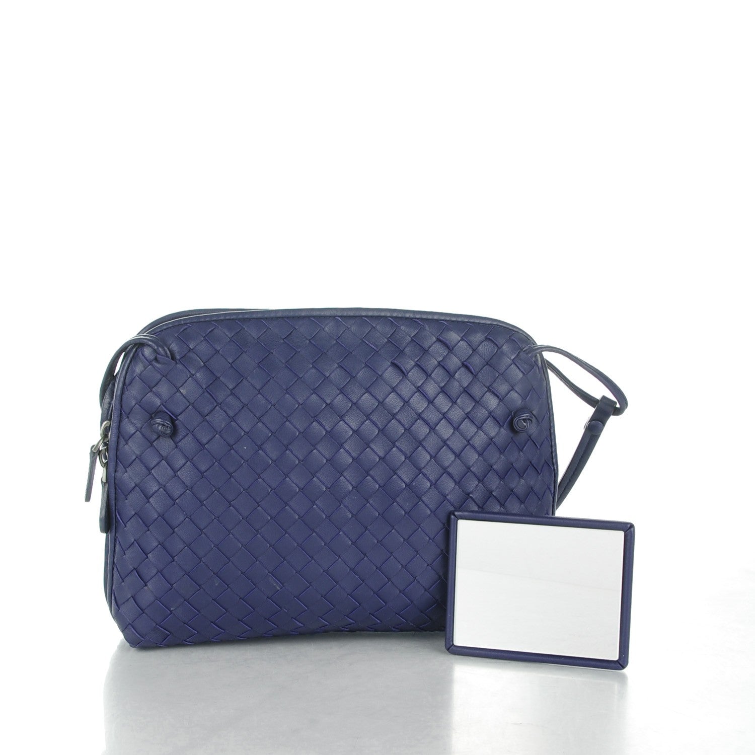 Bottega Veneta Nappa Intrecciato Pillow Crossbody Messenger Atlantic 5 of 10