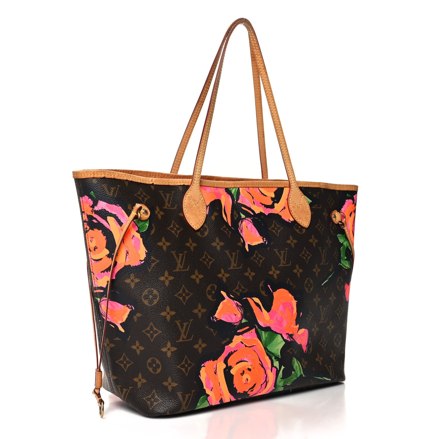 Louis Vuitton Monogram Roses Neverfull MM 3 of 10