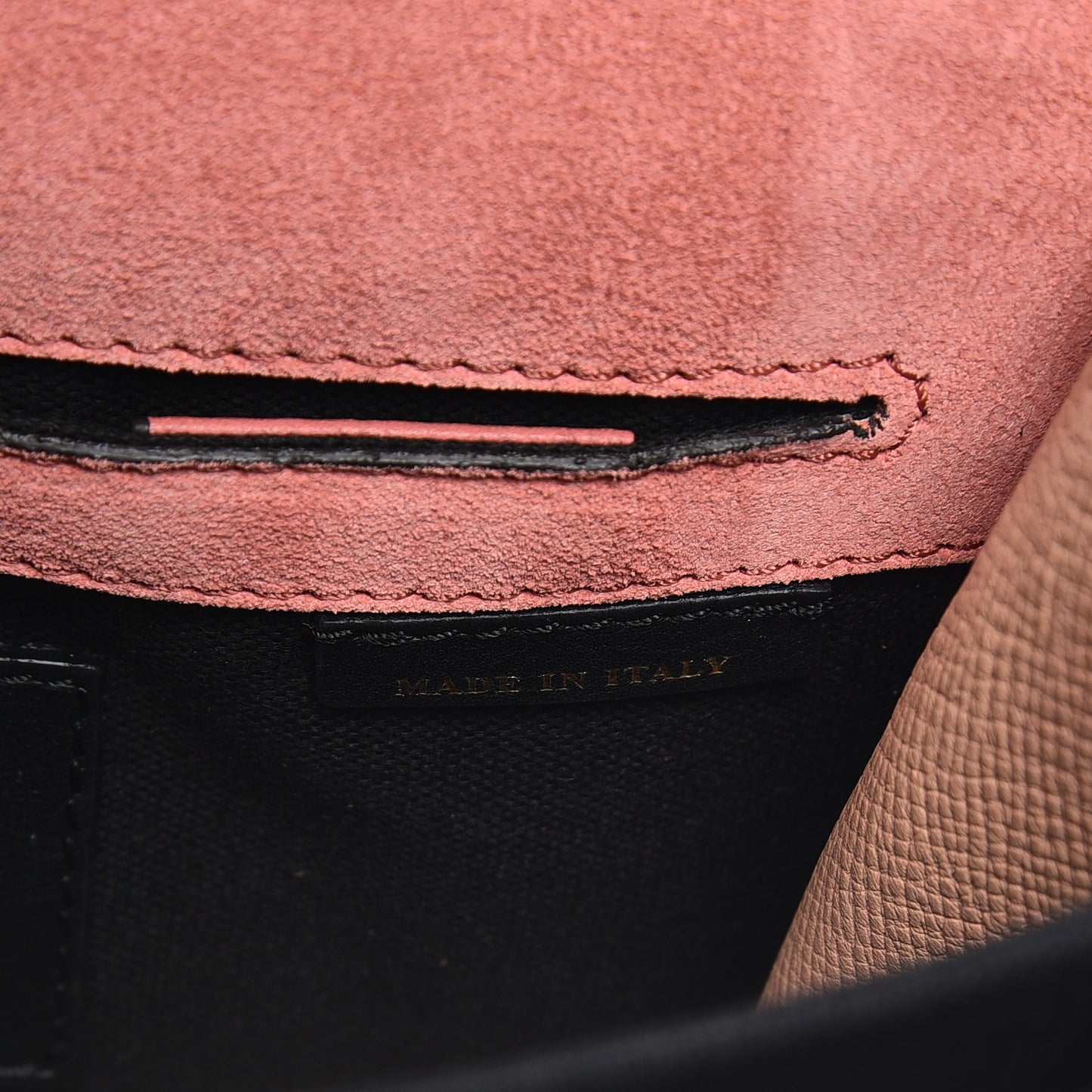 Derby Calfskin House Check Small Macken Crossbody Bag Copper Pink