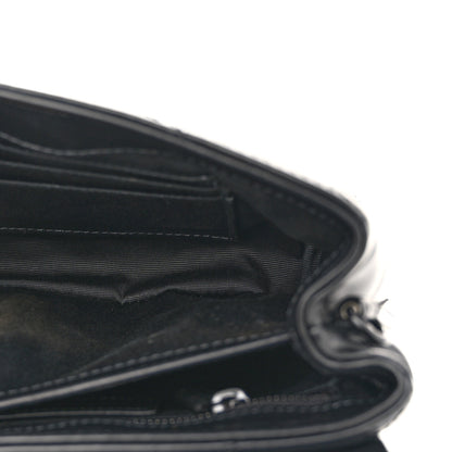 Saint Laurent Calfskin Y Quilted Monogram Monochrome Toy Loulou Crossbody Bag Black 5 of 11