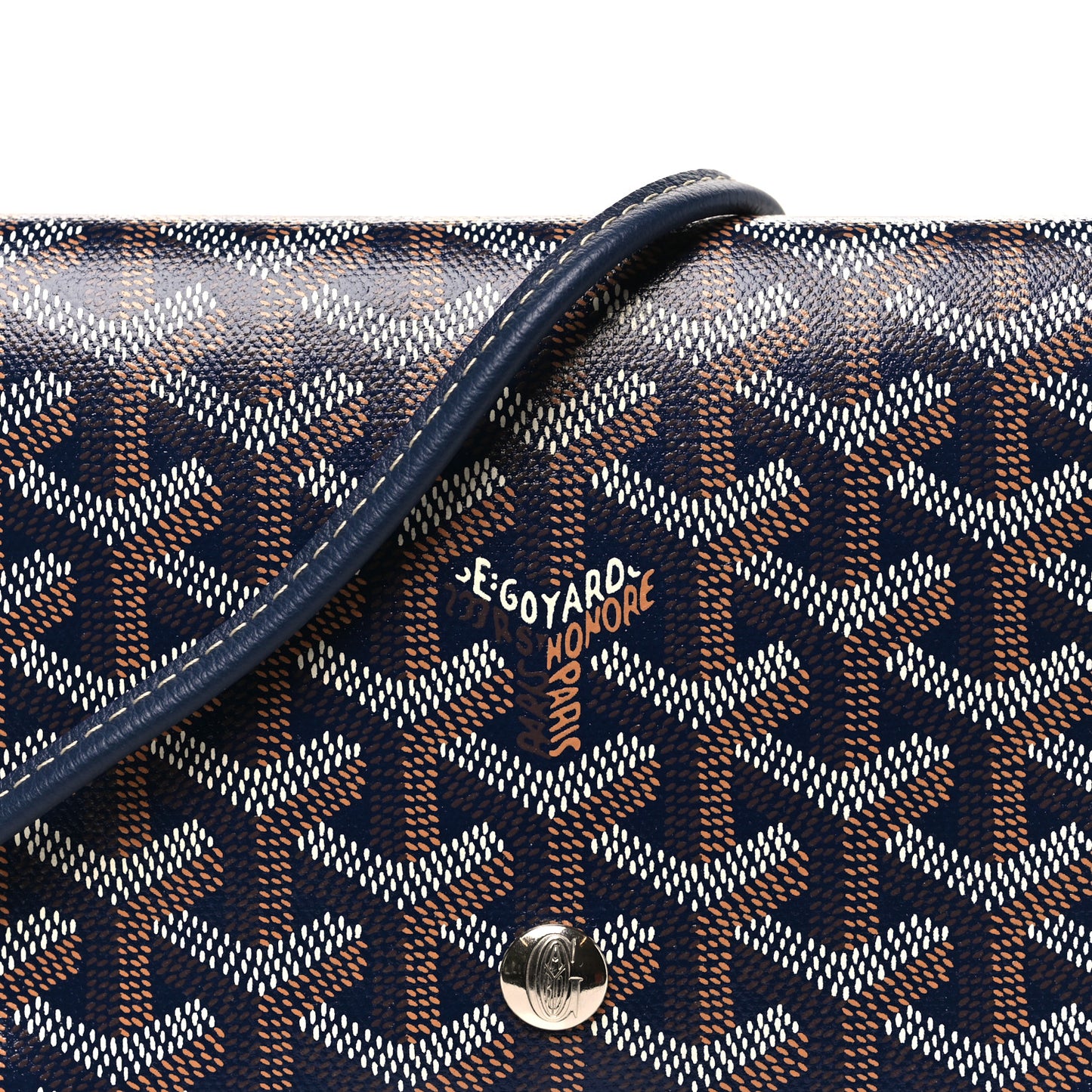 Goyardine Plumet Wallet Clutch Navy