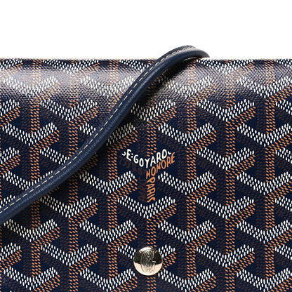 Goyard Goyardine Plumet Wallet Clutch Navy 7 of 9