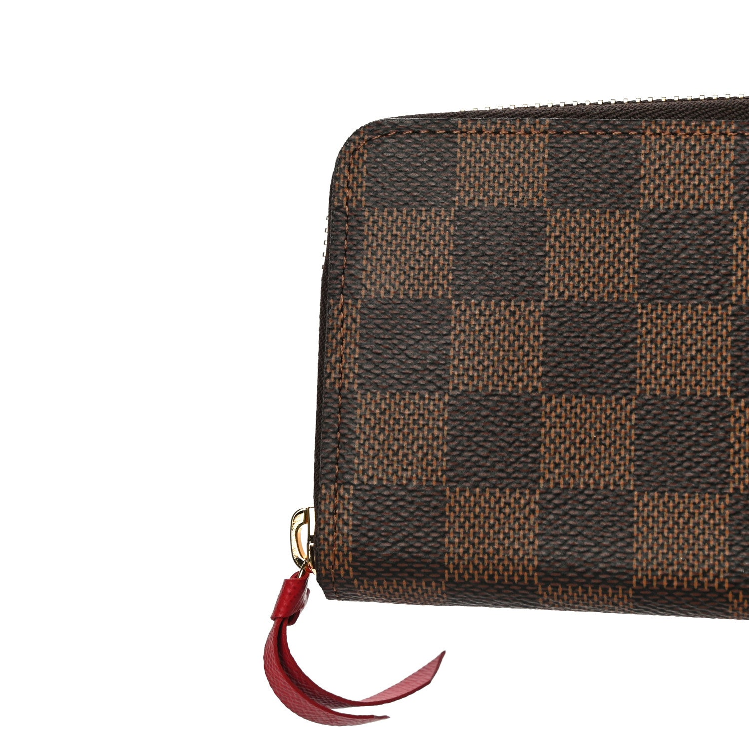Louis Vuitton Damier Ebene Clemence Wallet Cherry 7 of 12