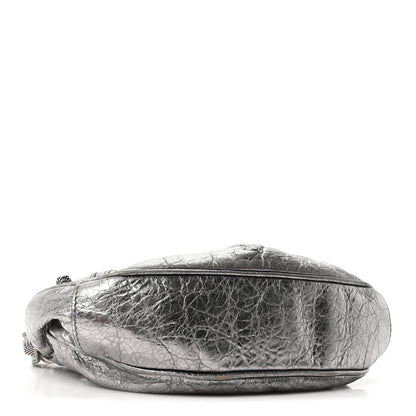 Balenciaga Metallic Agneau Arena Le Cagole Shoulder Bag XS Silver 4 of 10