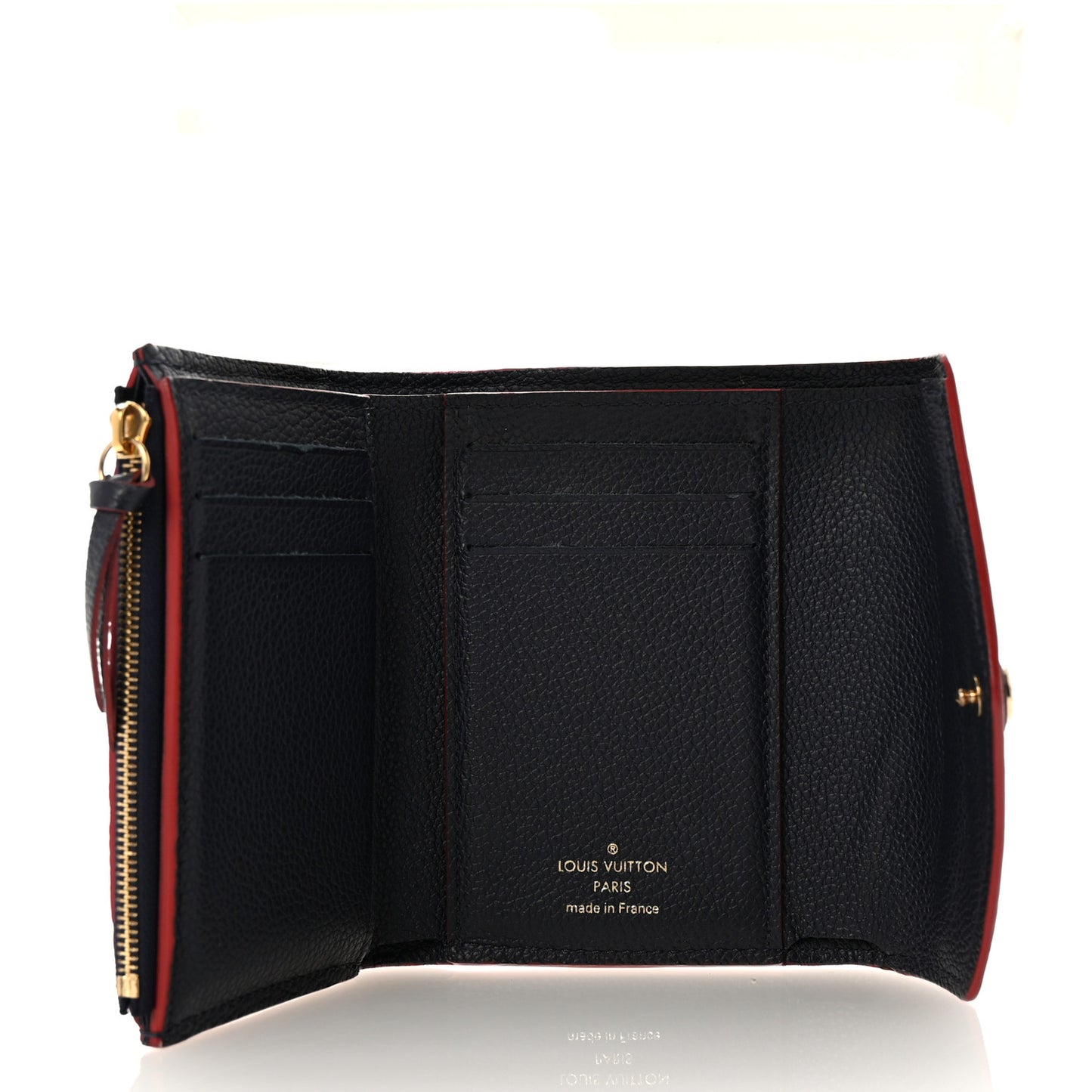 Empreinte Victorine Wallet Marine Rouge