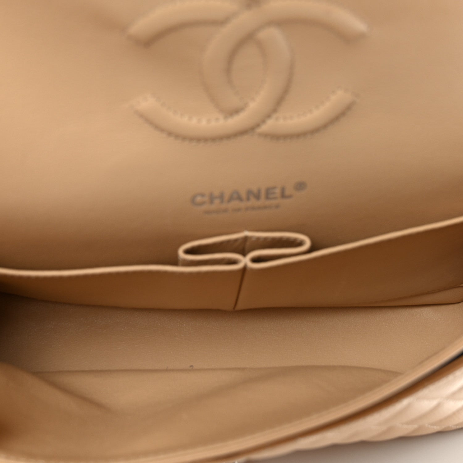 Chanel Caviar Quilted Medium Double Flap Beige 5 of 11