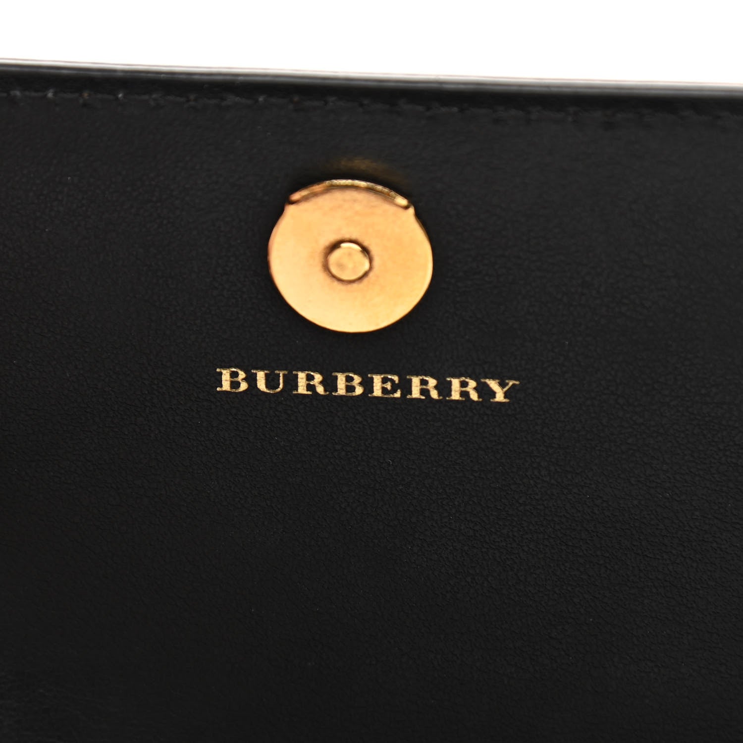 Burberry Vintage Check Henley Wallet On Chain Black 6 of 11
