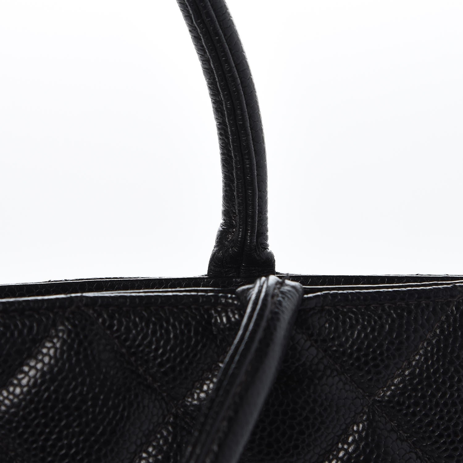 Chanel Caviar Quilted Medallion Tote Black 12 of 20