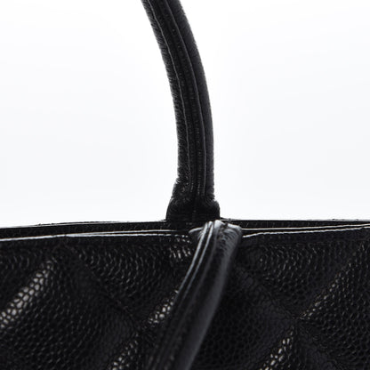 Chanel Caviar Quilted Medallion Tote Black 12 of 20