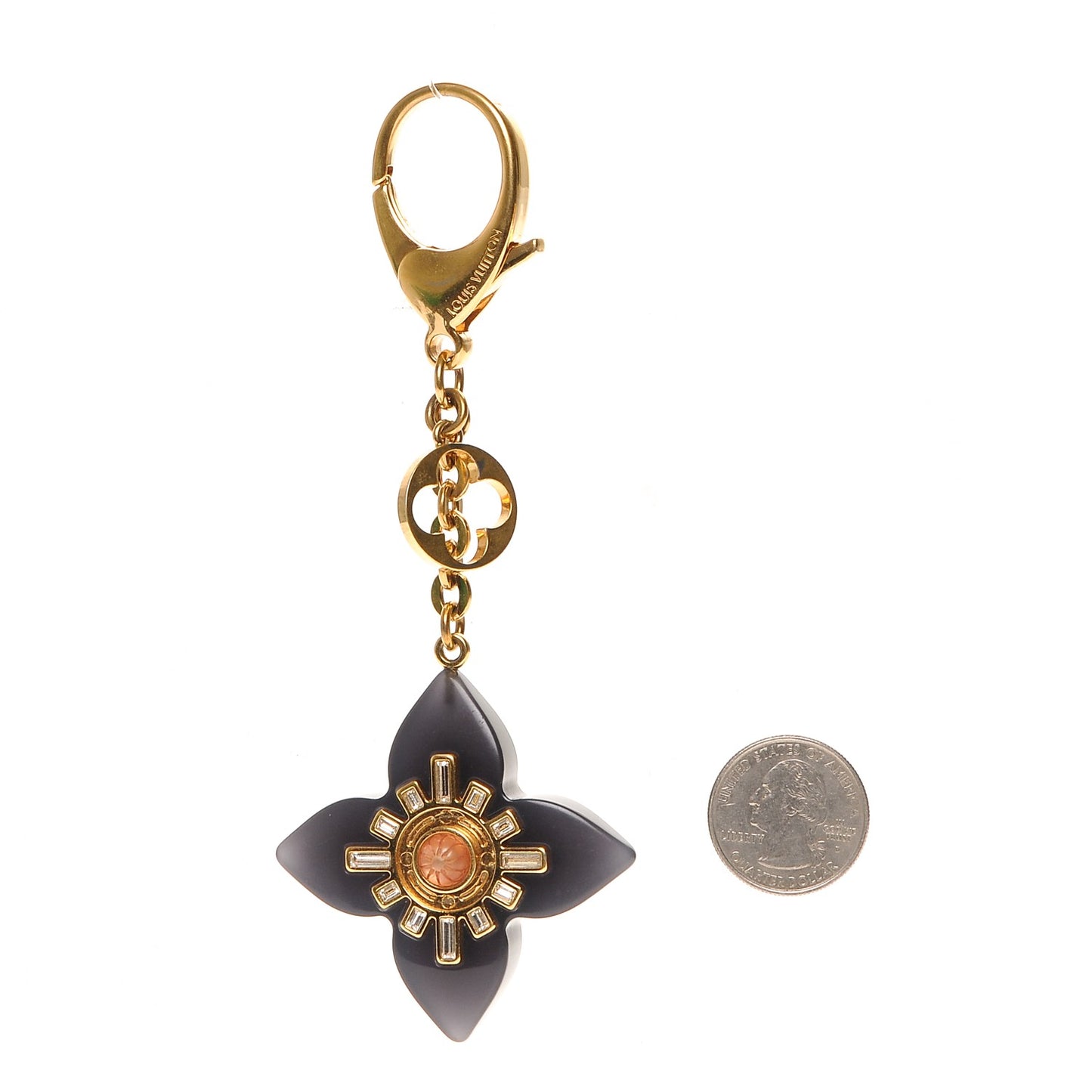 Fleur d'Etoile Bag Charm Black