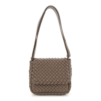 Bottega Veneta Nappa Intreccio Mini Cobble Shoulder Bag Taupe Grey 1 of 9